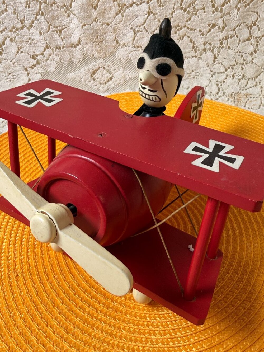 Vintage Schmid Red Baron Music Box Made in Japan – Plays 'Auf Wiedersehen'
